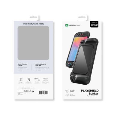 8. AmazingThing PlayShield Bunker Schutzhülle für Nintendo Switch 2, Schwarz