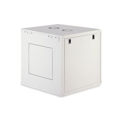 2. Digitus DYNAmic 19" 12U 600x600 Wand-Netzwerkschrank, Glastür, grau, ungeteilt, montiert, 60 kg