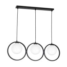 Pendelleuchte Konya 3xE14 Schwarz/Weiß