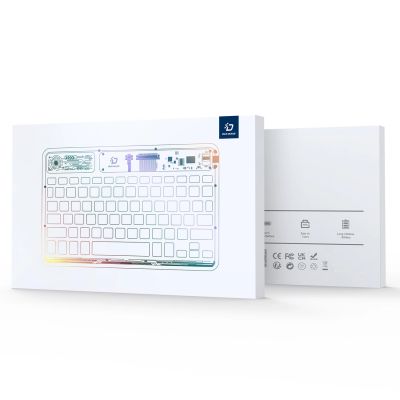 12. Dux Ducis Keyboard (CK Series) Kabellose Tastatur für Laptop/Tablet/Telefon – Transparent