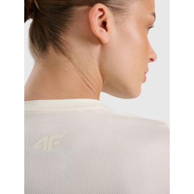 5. Damen-Trainingsshirt, schnelltrocknend, schmal geschnitten, Größe 4F 4FWAW25TFTSF1518-12S