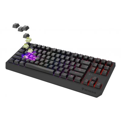 18. GENESIS Thor 230 TKL Gaming-Tastatur USB + RF Wireless + Bluetooth QWERTY US English Schwarz
