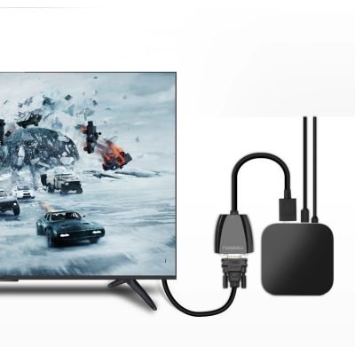 6. Ugreen Kabel Kabeladapter unidirektionaler Adapter mit HDMI (männlich) auf VGA (weiblich) FHD schwarz (MM105 40253)