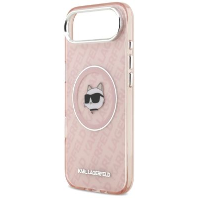 6. Karl Lagerfeld IML Choupette Head Logo MagSafe Hülle für iPhone 17 Air - Pink