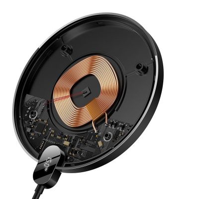 5. BASEUS INDUKTIVES LADEGERÄT LED 15W (SCHWARZ)