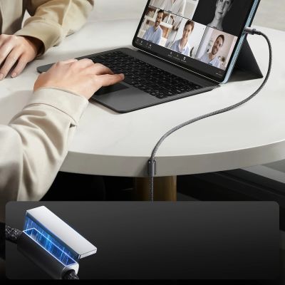 9. Joyroom S-A50 Unlimited Series 3A USB-A – USB-C-Kabel mit magnetischem Organizer 1,2 m – Grau