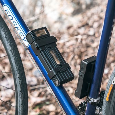 5. Rockbros LKXR2006 Faltradschloss mit Schlüssel – Schwarz