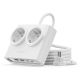 Orico PDC25 25W 6-in-1 Steckdosenleiste (2x Netzanschluss + 2x USB-A + 2x USB-C) – Weiß