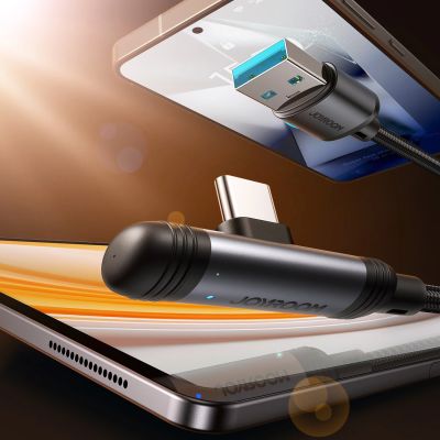 2. Joyroom S-A56 EnjoyX Series 90° USB-A - USB-C 3A Kabel 1,2m - schwarz