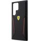6. Ferrari Carbon Contrast Edges Schutzhülle für Samsung Galaxy S23 Ultra – Schwarz