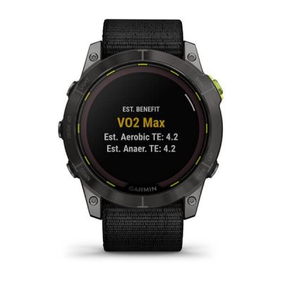 5. Garmin Enduro 2 Solar Schwarz Carbongrau DLC Ti Ultrafit Band 010-02754-01 Sportuhr