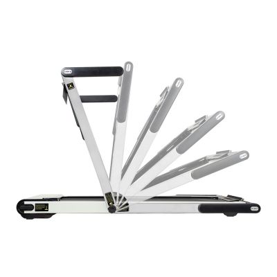 11. HMS LOOP12 MULTI Elektrisches Laufband mit Schreibtisch 1-12 km/h, Grau