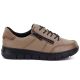 2. Damen-Plateauschuhe aus beigefarbenem Leder, Modell Vinceza 133130