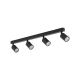 Lampen-Spotlight Top GU10 4x10W BK