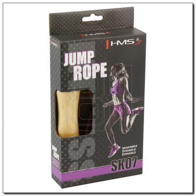 4. Leder-Springseil mit Holzgriff HMS SK07 