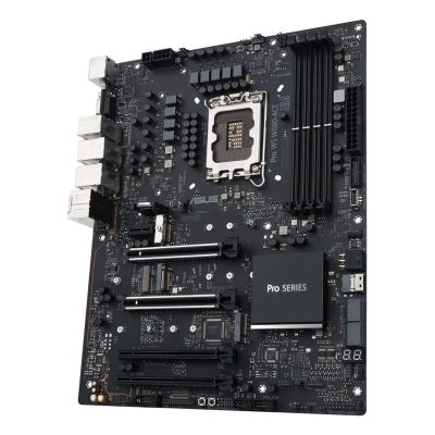 ASUS Pro WS W680-ACE W680 (LGA 1700) ATX-Mainboard, 2x PCIe 5.0, 3x PCIe 4.0, 3x PCIe 4.0 M.2-Steckplätze, 2x USB 3.2 Gen 2, 4x USB 3.2 Gen 1, 2x USB 2.0, 2x 2,5-Gb-Ethernet, 1x SlimSAS, 4x SATA, HDMI, DisplayPort und VGA