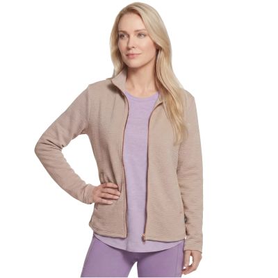 3. Skechers The Hoodless Hoodie GoWalk Shine Jacke JA78-TPBR Beige L