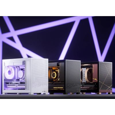 29. Jonsbo D32 STD PC-Gehäuse, Weiß, Mini-Gehäuse, mATX, gehärtetes Glas – Weiß