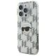 2. Karl Lagerfeld IML Karl Head galvanisierte Hülle für iPhone 16 Pro - Transparent