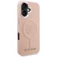4. Karl Lagerfeld MagSafe iPhone 16 Hülle mit Initialen und Metalllogo – Pink