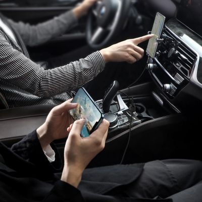 11. Baseus Grain Pro Autoladegerät 2x USB 4,8 A weiß (CCALLP-02)