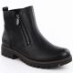 8. Schwarze Damen-Leder-Boots im Worker-Stil Rieker 78556-00