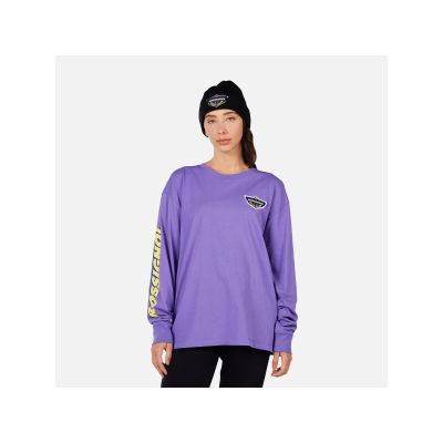 2. Unisex-T-Shirt ROSSIGNOL SUPER LS TEE lila