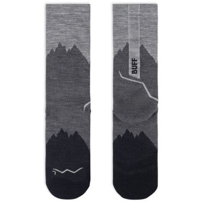 3. Buff Merino Leichtgewicht Crew Socken LWC3 Schwarz L Socken