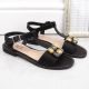11. Bequeme Sandalen mit Zirkonen S.Barski W OLI261A schwarz
