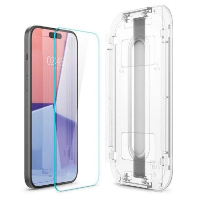 2. Spigen Glas.tR EZ Fit gehärtetes Glas für iPhone 15 Plus / 16 Plus - 2 Stk.