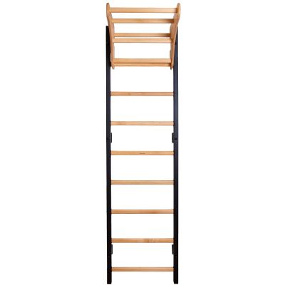 5. Turn-Wandbarren aus Holz und Metall mit 6 Griffen und Holzbank K 711B
