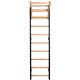 5. Turn-Wandbarren aus Holz und Metall mit 6 Griffen und Holzbank K 711B