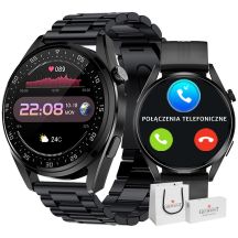 GIEWONT Vertex SmartCall GW450-1 Carbon/Carbon Silicone Smartwatch