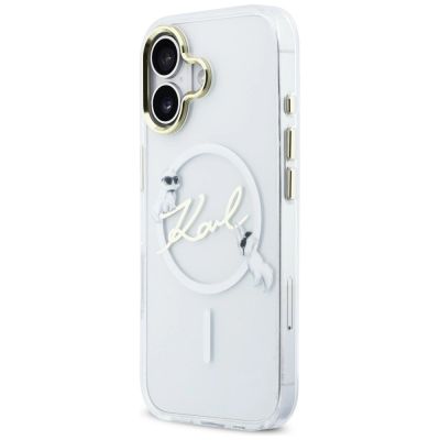 2. Karl Lagerfeld IML Choupettes Karl Script Logo MagSafe iPhone 17 Hülle - Transparent