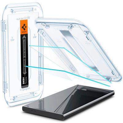13. Spigen Glas.tR EZ Fit gehärtetes Glas für Samsung Galaxy S24 Ultra - 2 Stk.