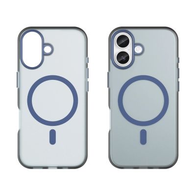 6. Magnetische Schleifhülle für iPhone 17, kompatibel mit MagSafe – Mattblau