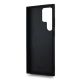 7. DKNY Leder-MagSafe-Hülle mit kariertem Monomuster für Samsung Galaxy S24 Ultra – Schwarz