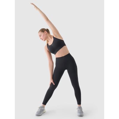 5. 4F Lauf-Leggings mit hoher Taille für Damen 4FWAW24TFTIF267-22S
