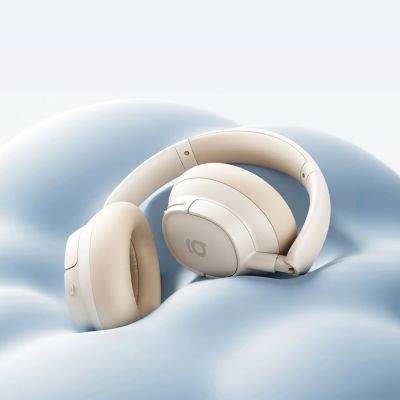 6. Baseus Bass BH1 NC Lite Kabelloser Over-Ear-Kopfhörer mit ANC – Weiß