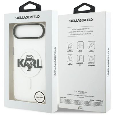 8. Karl Lagerfeld IML Karl Sketch Logo MagSafe Hülle für iPhone 17 Air - Transparent
