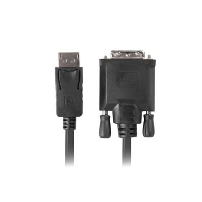 Lanberg CA-DPDV-10CU-0018-BK Kabel (DisplayPort M - DVI-D M; 1,8 m; schwarz)
