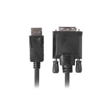 Lanberg CA-DPDV-10CU-0018-BK Kabel (DisplayPort M - DVI-D M; 1,8 m; schwarz)