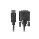 Lanberg CA-DPDV-10CU-0018-BK Kabel (DisplayPort M - DVI-D M; 1,8 m; schwarz)