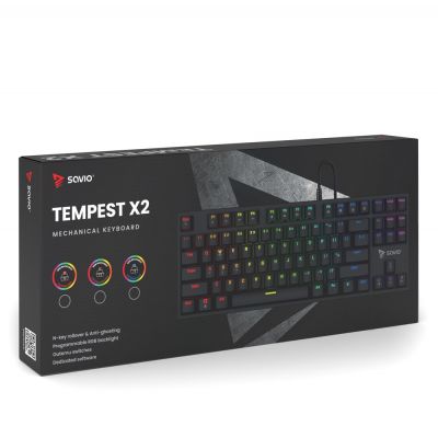 4. SAVIO MECHANISCHE TASTATUR RGB OUTEMU BLUE TEMPEST X2