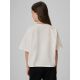 2. Mädchen-T-Shirt mit kastenförmigem Schnitt und Aufdruck 4F 4FJRAW26TTSHF4239-11S