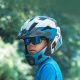 2. Rockbros 14110009001 Polarisierte Fahrradbrille für Kinder von 8-14 Jahren - Schwarz und Blau