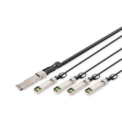 4. Digitus 40G QSFP+ auf 4 x SFP+ Direktanschlusskabel 2 m