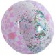 5. Aufblasbarer Strandball 50 cm, rosa Glitzer 53197