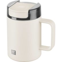 ZWILLING THERMO PLUS Thermobecher mit Henkel – 380 ml, cremefarben