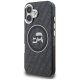 2. Karl Lagerfeld IML Glitter Karl & Choupette Heads Logo MagSafe Hülle für iPhone 16 - Schwarz